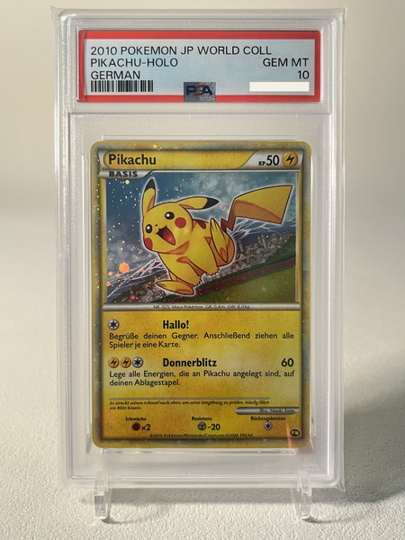 PSA10) Pikachu Holo PW Promo German
