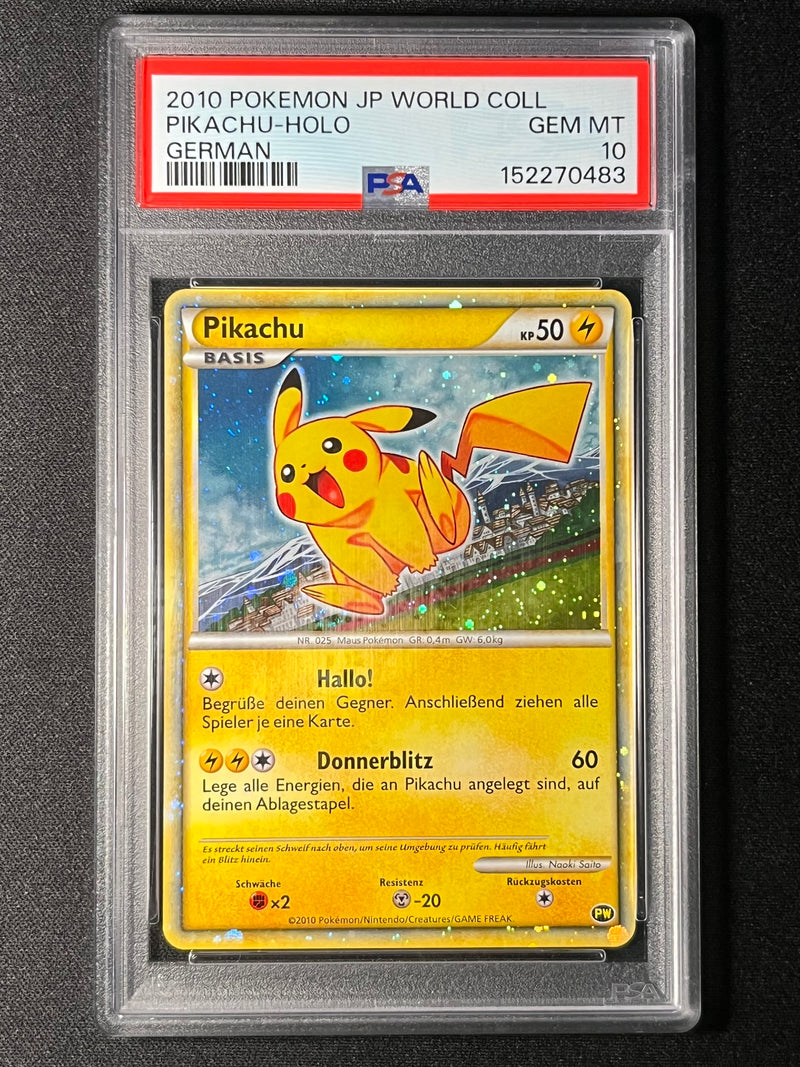 PSA10) Pikachu Holo PW Promo German