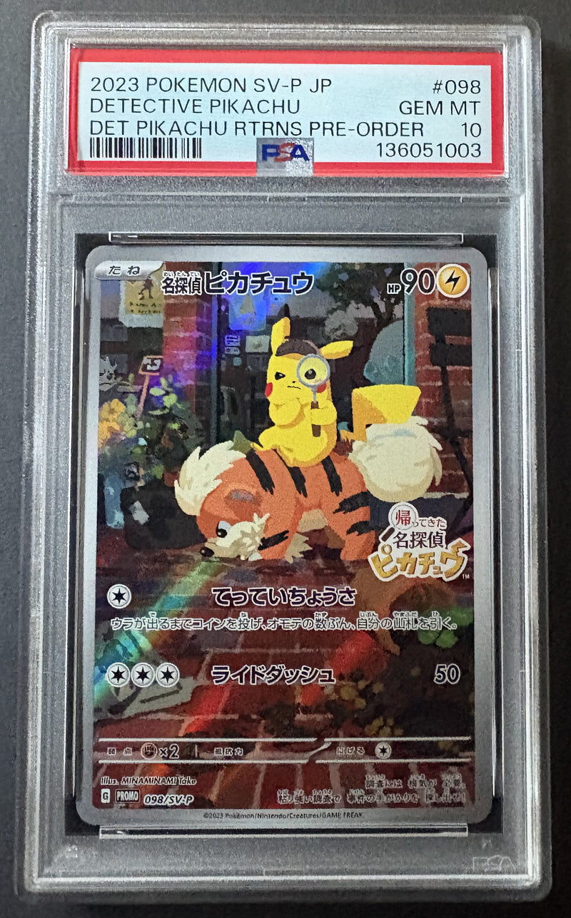 PSA10) Detective Pikachu - Promo 098/SV-P - Pokémon JP