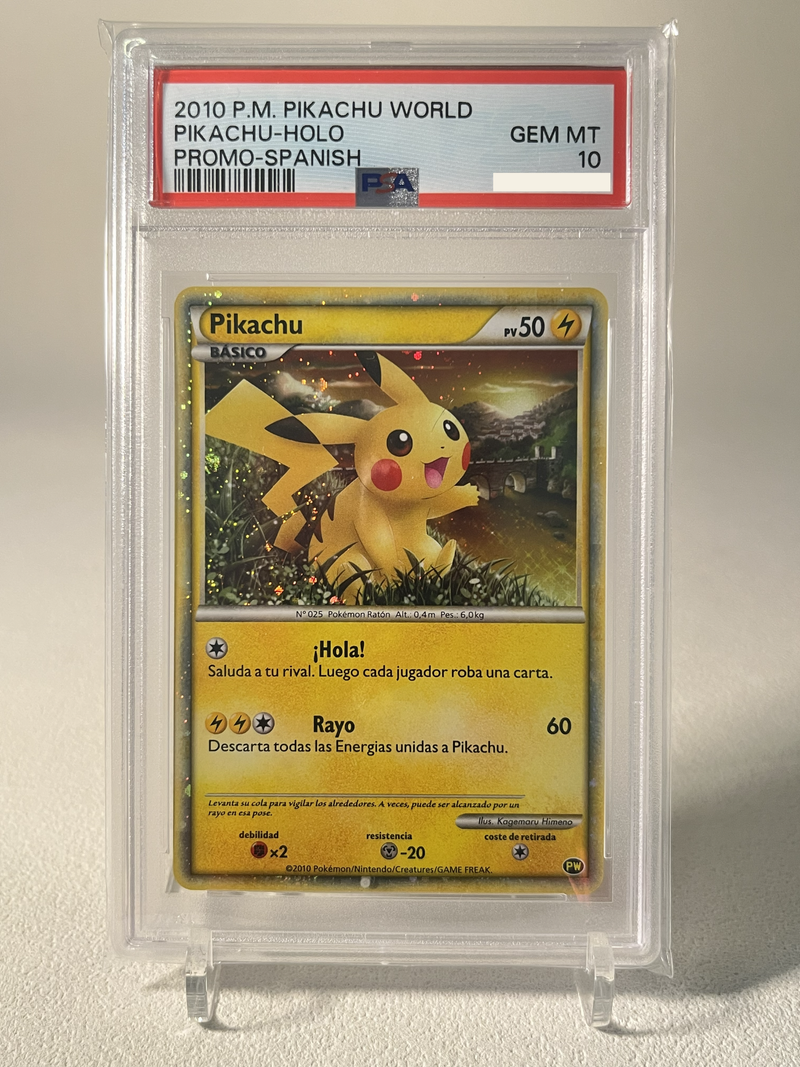 PSA10) Pikachu Holo PW Promo Spanish